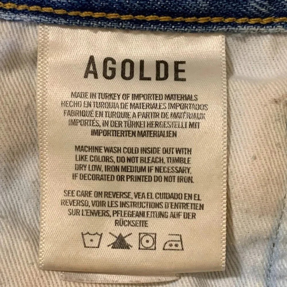 AGOLDE Women's Parker Vintage Cut Off Short in Swapmeet #A026-811 W7242 Size 30 - Picture 6 of 13